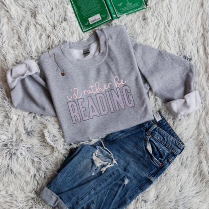 Id rather be READING panther pattern