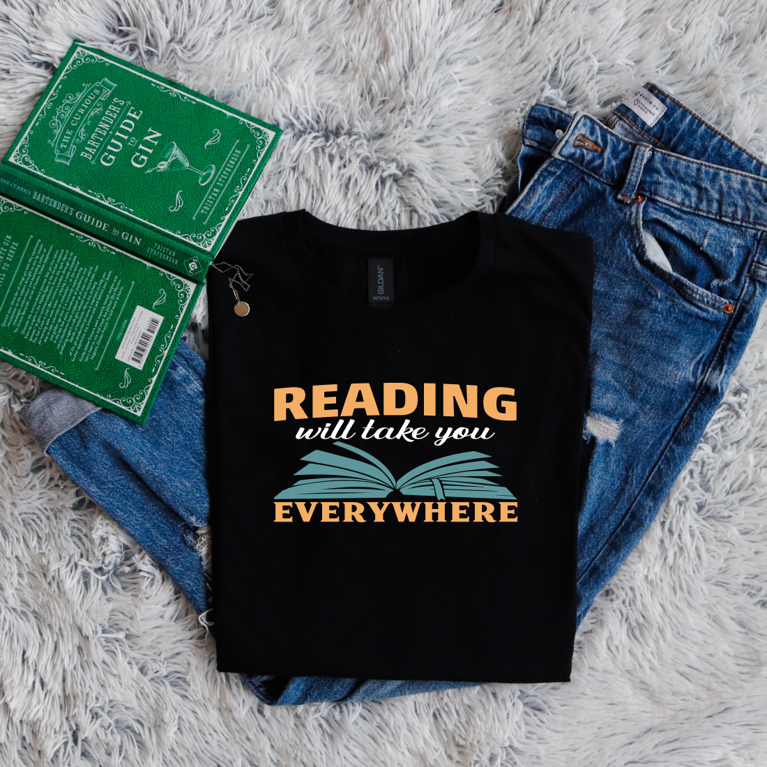 reading will take you everywhere yellow green