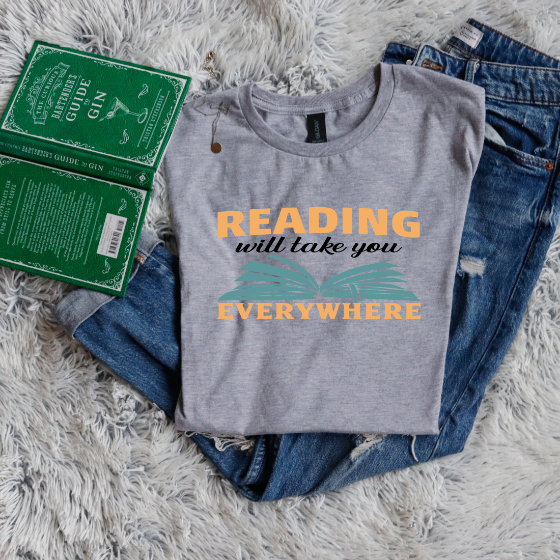 reading will take you everywhere yellow green