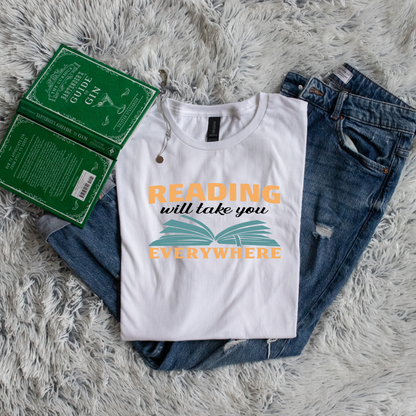 reading will take you everywhere yellow green