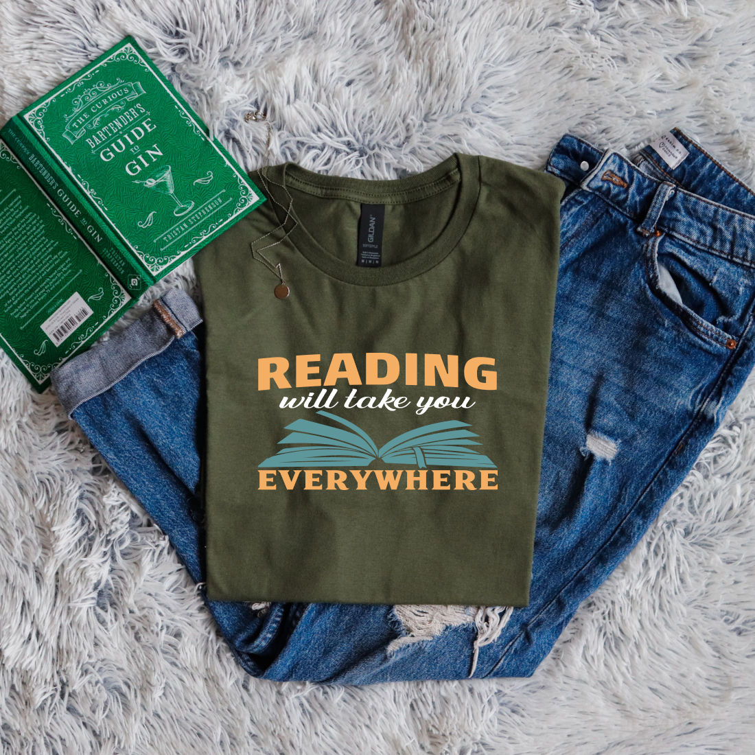 reading will take you everywhere yellow green