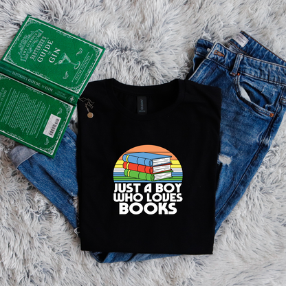 Just a boy who loves books color