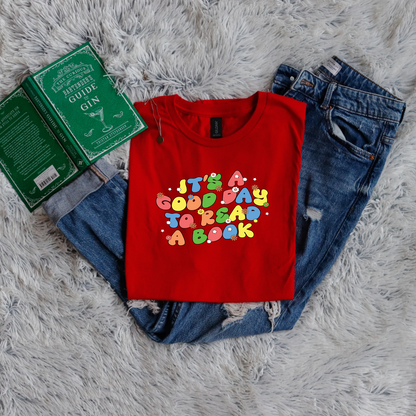 Its a good day to read a book bubble letters with flowers color