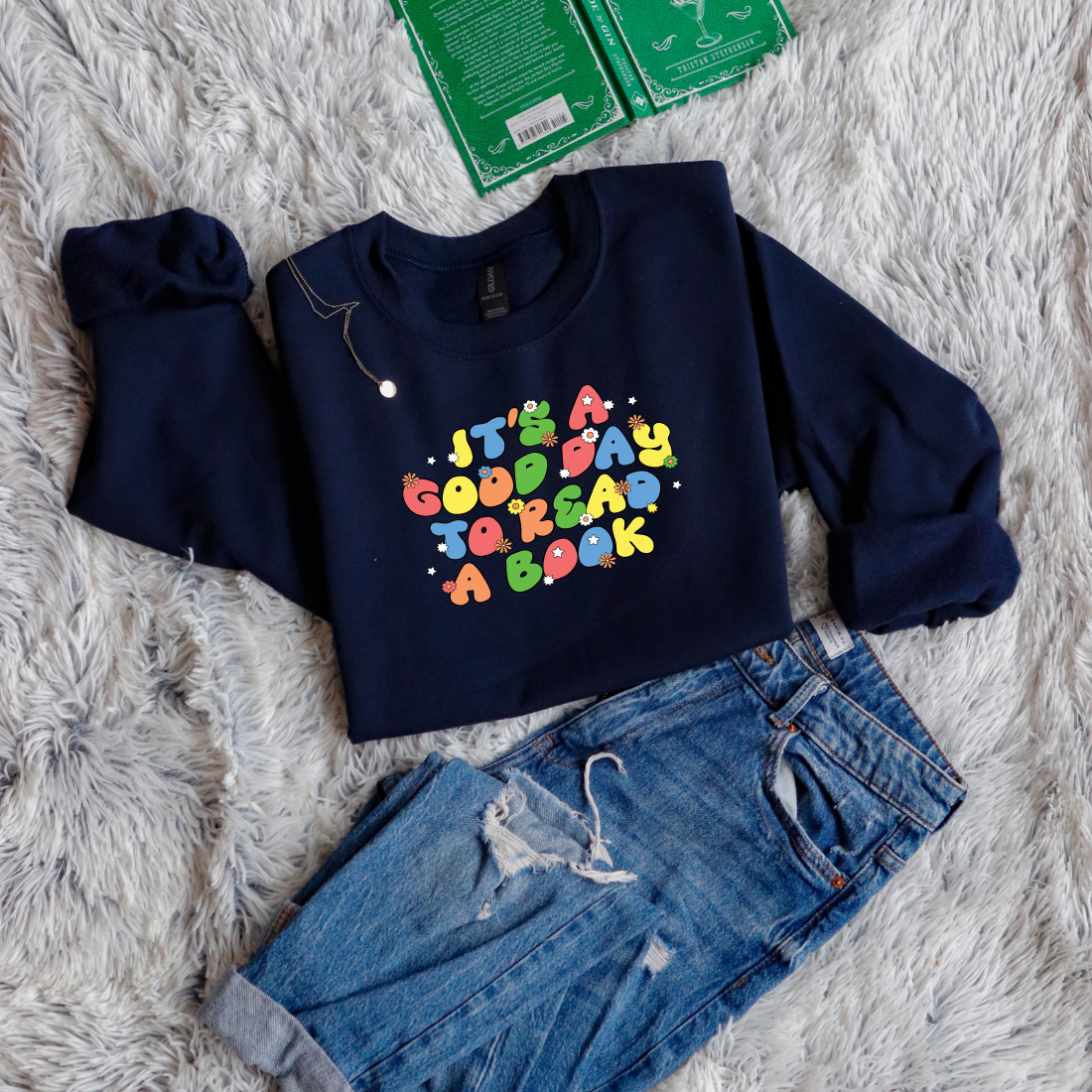Its a good day to read a book bubble letters with flowers color