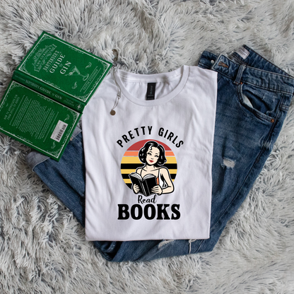 Pretty Girls read books pinup circle style