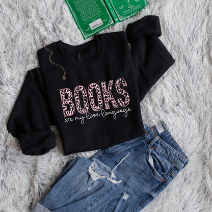 Books are my love language panther pattern