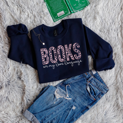 Books are my love language panther pattern