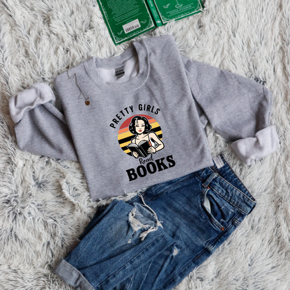 Pretty Girls read books pinup circle style