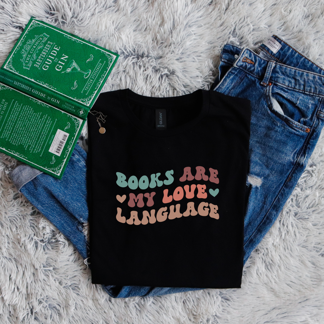 Books Are My Love Language bubble letters color