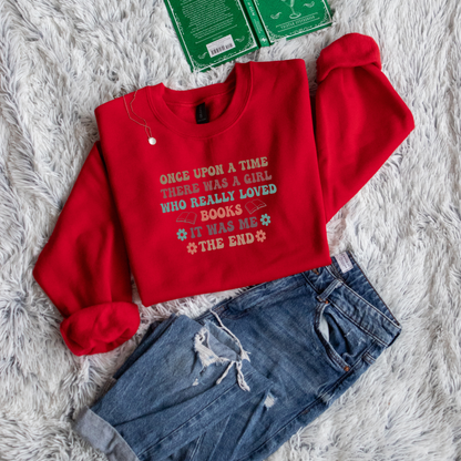 Once Upon A Time there was a girl who really loved books it was me the end bubble letters color