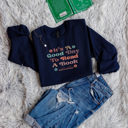 It's A Good Day To Read A Book bubble letters color