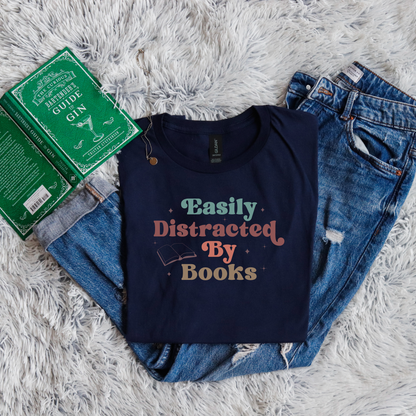 Easily Distracted By Books color