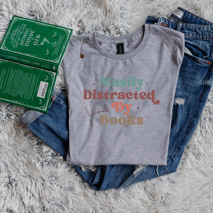 Easily Distracted By Books color