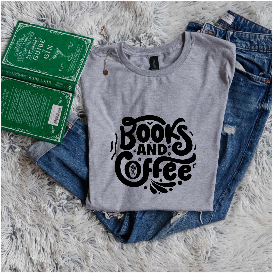 Books and coffee circle style